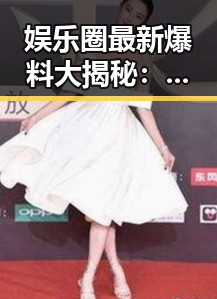 娱乐圈最新爆料大揭秘：明星背后的真实故事与动荡
